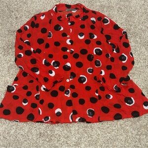 Chalet et Ceci Jacket McKenna Red Polka Dot